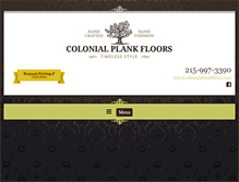 Tablet Screenshot of colonialplankfloors.com
